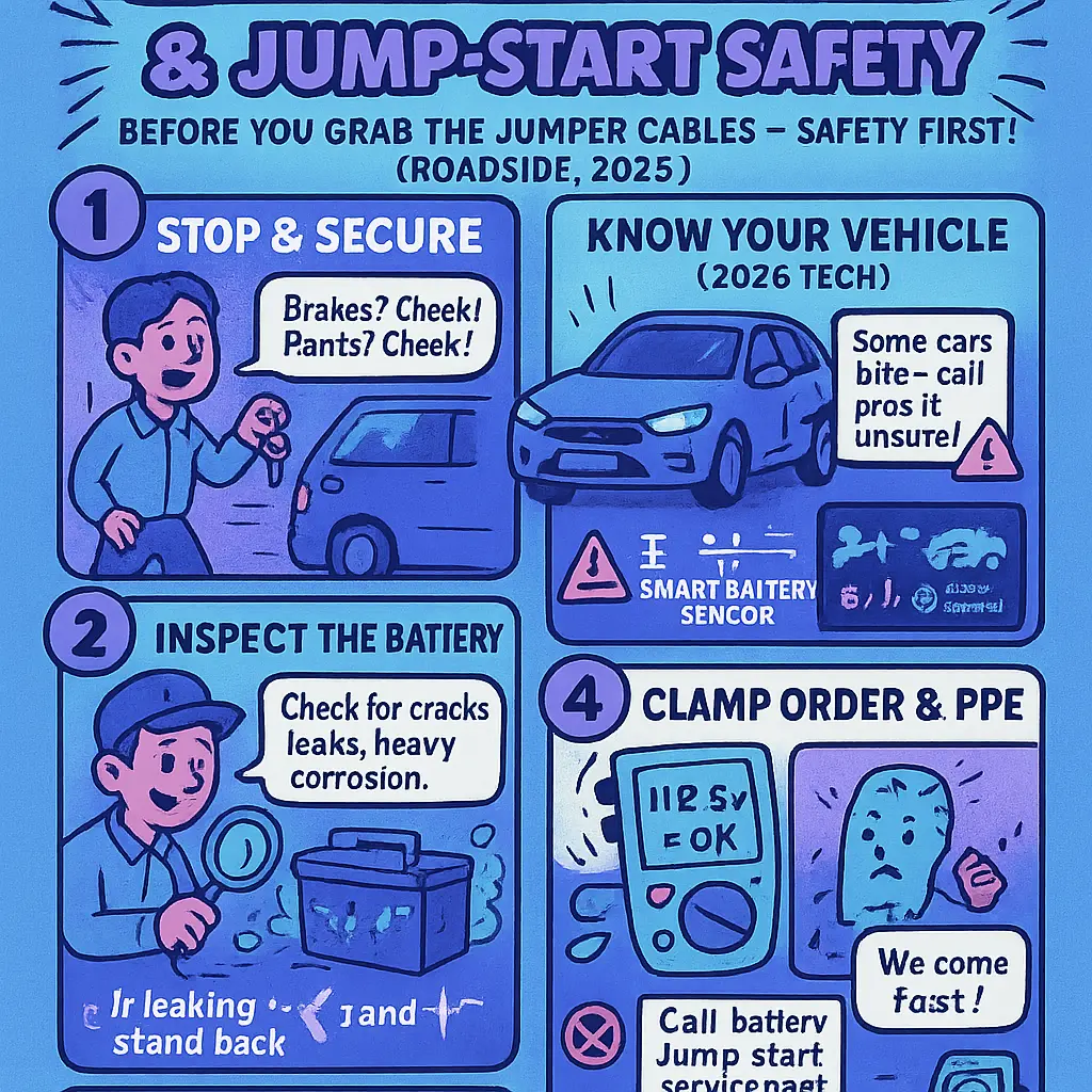 battery jump start service near me - Battery