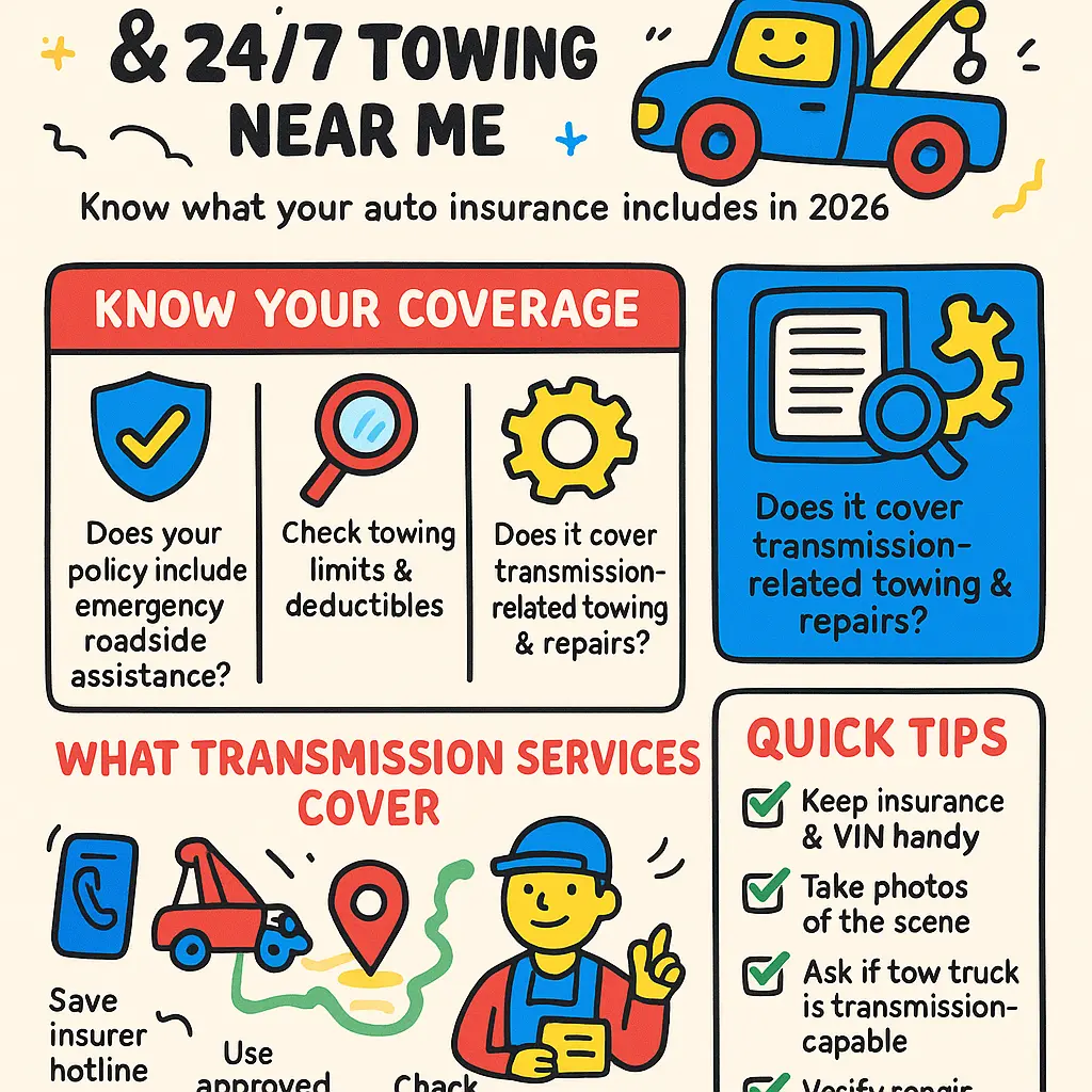 towing 24 hours near me - Transmission