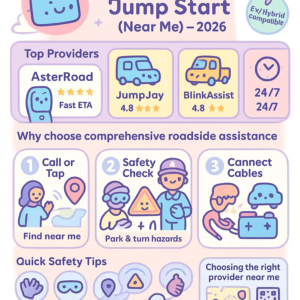 battery jump start service near me - Assistance