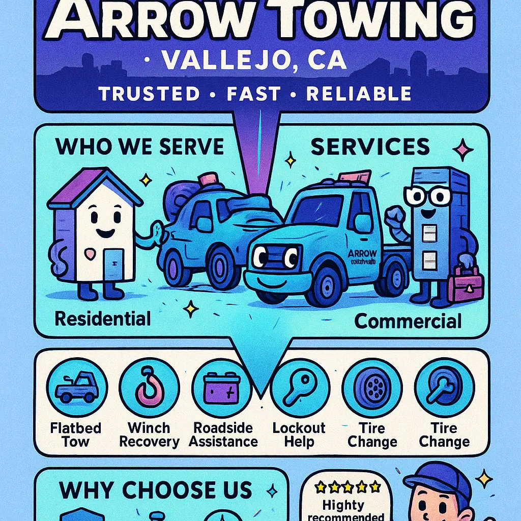 arrow towing vallejo ca - Vallejo