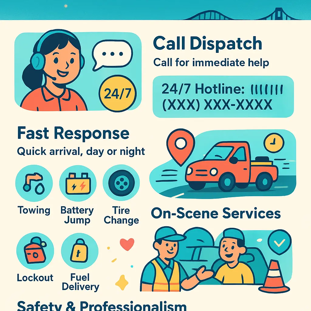 after hours towing vallejo - Assistance