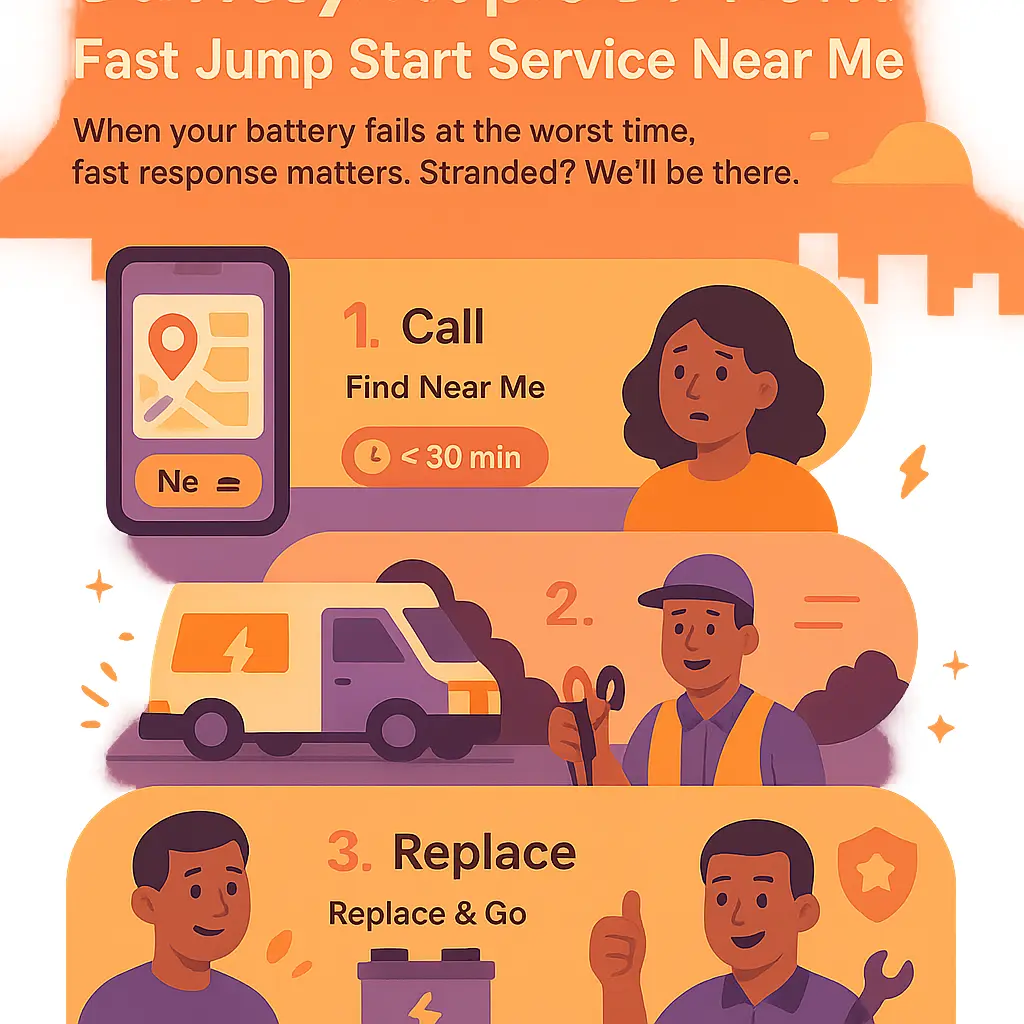 battery jump start service near me - Replacement