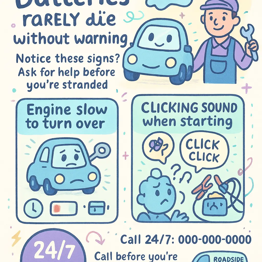 24 hour car battery service - Battery